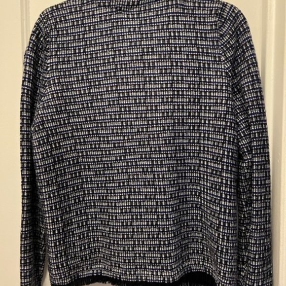 J. Crew Metallic Knit Tweed Jacket, Size Medium - Picture 4 of 4
